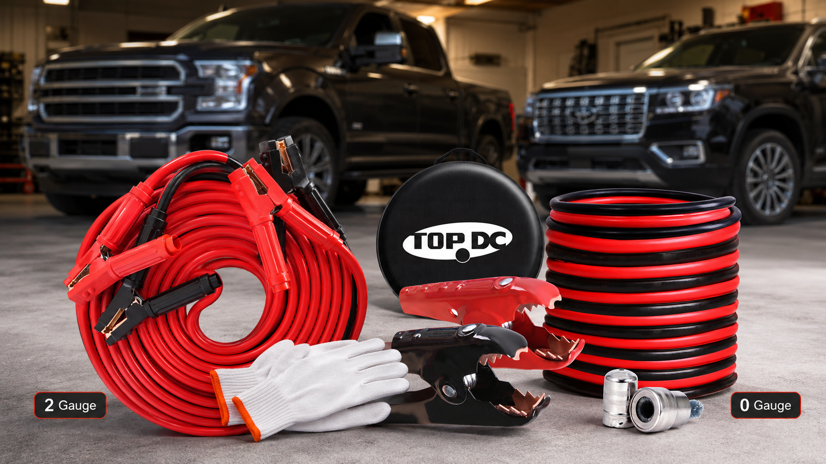 Best jumper cables for trucks and SUVs with 2 gauge and 0 gauge options