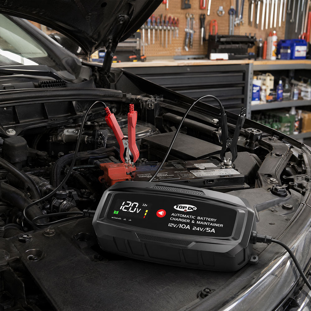 TOPDC Smart Battery Chargers for 6V/12V/24V Battery Care