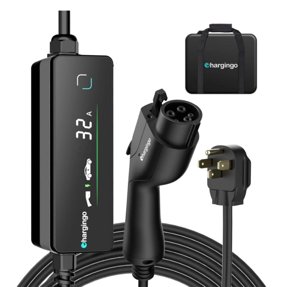 Tesla Portable Level 2 EV Charger 32A NEMA 14-50, 25ft SAE J1772 Adjustable