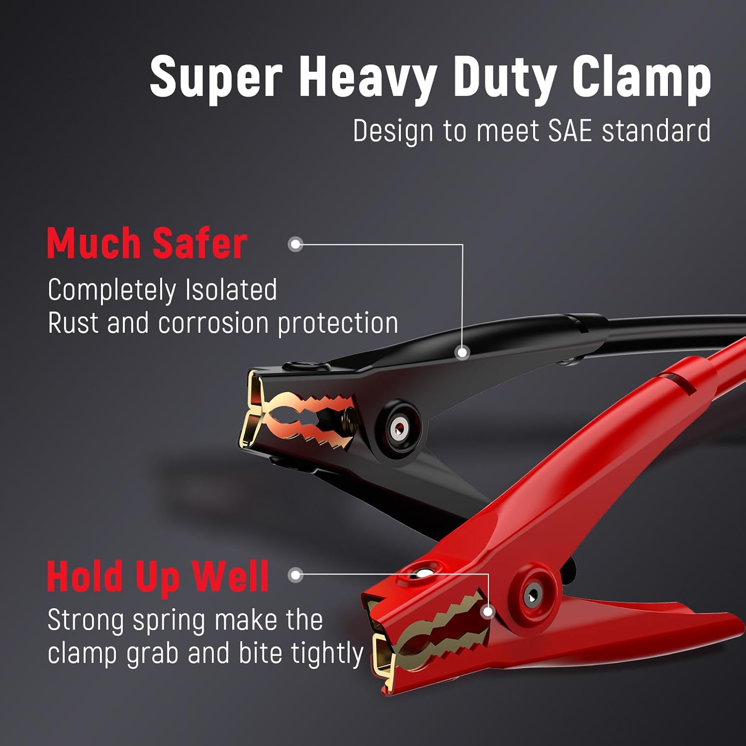 TOPDC 4 Gauge 20 Feet Jumper Cables for Car, SUV and Trucks Battery with Carry Bag