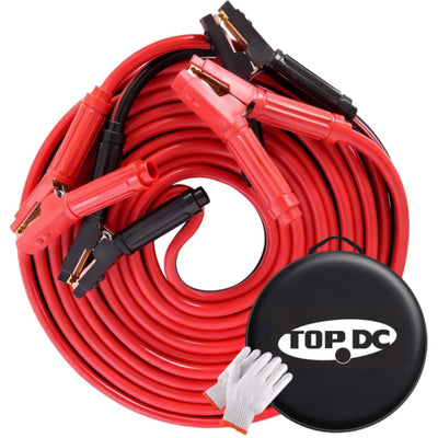 TOPDC 0 Gauge 30ft 1000A Heavy-Duty Jumper Cables
