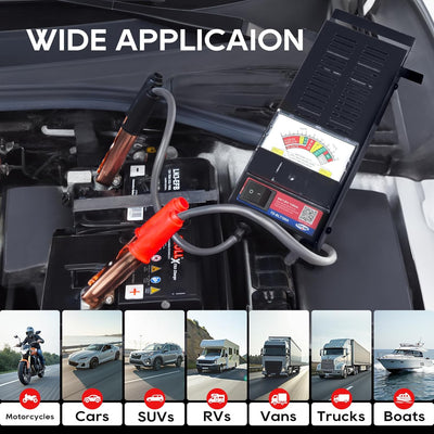 TOPDC 100A 6V/12V Battery & System Load Tester